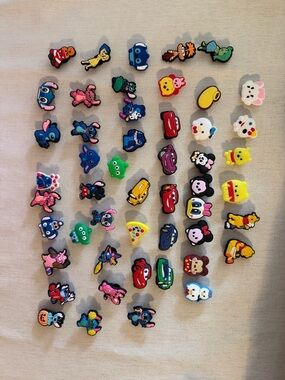 Colorful Assorted Cartoon Shoe Charms - Lot of Cute Characters